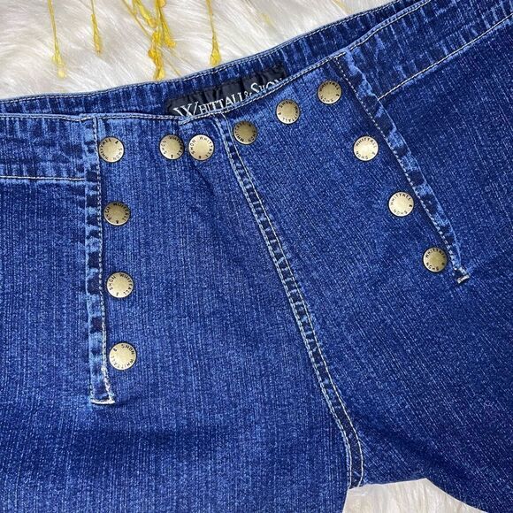 Whittall & Shon high waisted sailor style flare denim jeans sz medium - Picture 4 of 9